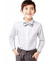 Autograph Pure Cotton Classic Collar Shirt with Bow Tie