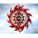 Medium Rolling Star Gazing Ball Copper/Red