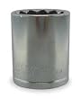 Westward 1EZX8 Socket, 3/8 In Dr, 6 Point, 6mm, 2 1/2 In L
