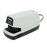 Commercial Electric Stapler with Adjustable Margin/Status Light, Ivory/Brown PANAS300NNA
