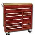 International Tool Box NR4211 - 42 in. 11 Drawer Cabinet with Roller Bearing Slides - Red - International Tool Boxes - NR4211