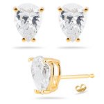 0.50 Cts Diamond Earring Settings in 14K Yellow Gold