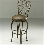 Magnolia MA225 Swivel Counter Stool - Autumn Rust with Florentine Coffee