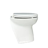 Jabsco Deluxe Flush Electric Toilet Fresh Water Angled Back