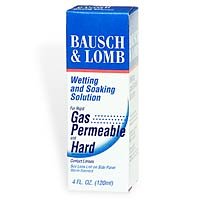 Bausch & Lomb Wetting and Soaking Solution for Rigid Gas Permeable and Hard Contact Lenses, 4-Ounce Bottles (Pack of 3)