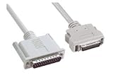 IEEE-1284 Molded Cable, DB25M / Half Pitch 36M, 2.0m