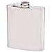 New Maxam 18oz Stainless Steel Flask Satin Finish Sides Mirror Finish Top and Bottom High Quality