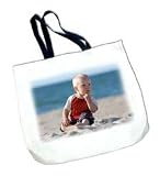 Photo Tote Bag - Create a Custom Tote Bag From Your Favorite Photo - White Bag w/ Black Nylon Strap - 16.5" x 16.5"