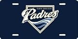 San Diego Padres Laser Cut Navy License Plate