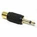 Cables To Go - Audio adapter - mini-phone mono 3.5 mm (M) - RCA (F) - black