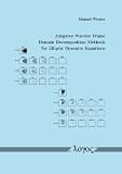 Adaptive Wavelet Frame Domain Decomposition Methods for Elliptic Operator Equations