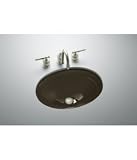 KOHLER K-2824-KA Serif Undercounter Lavatory, Black 'n Tan