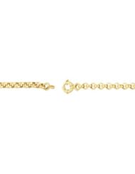 Hollow Rolo Chain 14K Gold Yellow Ch523 18 Inch