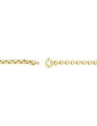 Hollow Rolo Chain 14K Gold Yellow Ch523 24 Inch