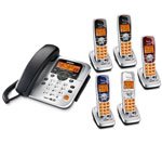 Uniden DECT1588 5 Handset Corded Cordless Phone Combo