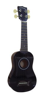 Makala Dolphin Bridge Black Sparkle Soprano Ukulele