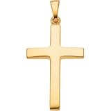 14KYellowGoldCrossPendant