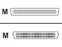3ft Wide Ultra 2 SCSI-scsi 2 Adapter Cable Vhdci68m/cent50m