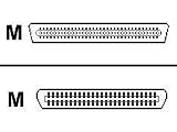6ft Wide Ultra 2 SCSI-scsi 2 Adapter Cable Vhdci68m/cent50m