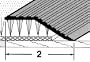2" Carpet Trim - 74971 2X72 Al A824f Carpet Bar