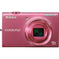 Nikon COOLPIX S6200 16 MP Digital Camera with 10x Optical Zoom NIKKOR ED Glass Lens and HD 720p Video (Pink)