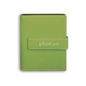Pioneer Expressions Series Bound Mini Photo Album, Covers with Magnetic Closure Strap, Holds 36 4x6 Photos, 1 Per Page. Color: Sage Green Photos