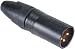 Neutrik NC3MXX-B XLR Male Black w/Gold Contacts
