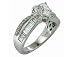 1.19 ct Diamond 'Heart' Engagement Ring 18k White Gold