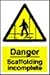 Danger electric shock risk