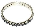 Sterling Silver Bangles Amethyst Gemstone 38 gms. 2.25 inches (ban138a)