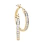 10kt. Gold, 1/4 ct. tw. Diamond Hoop Earrings