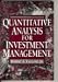Book Quantitative Analysis for Investment Management