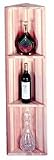 Wine Cellar Innovations 3 Shelf Corner Wine Display Rack - Redwood