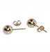 14 KT Yellow Gold Shiny 4 MM Stud Earrings