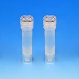 Microtube, 1.5mL, Self Standing, Attached Screw Cap for Color Insert, with O Ring, STERILE, PP, 200