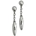Titanium Ti2 Black Diamond Set Coloured Drop Earrings