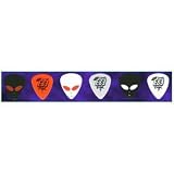 EBE Universal Alien Face Guitar Picks (12 Picks in Assorted Colors)