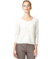 Autograph Pure Cashmere 3/4 Sleeve Cardigan