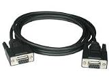 Cables To Go - 52038 - 6ft DB9 F/F Null Modem Cable Black