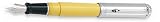 11104 AURORA D11/CY-F TALENTUM YELLOW FOUNTAIN PEN W/CHROME CAP Fine Nib
