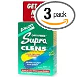 Opti-Free Supra Clens Daily Protein Remover (.1 Fluid Ounces) (Pack of 3)