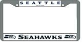 Seattle Seahawks Chrome License Plate Frame