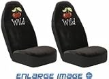 Wild Cherry Cherries Seat Covers (Pair) Black