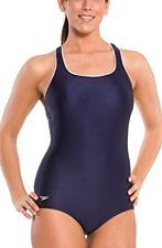Speedo Women's Aquatic Xtra Life Lycra Solid Conservative Ultraback Swimsuit