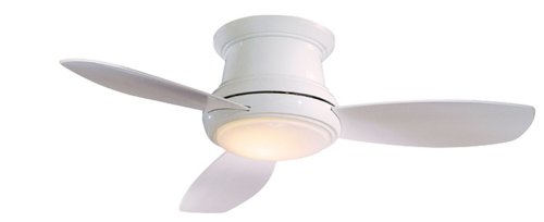 Contemporary F518-WH 42" Concept Flush Ceiling Fans Hugger Remote Minka Aire Ceiling Fan