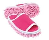 Pink Slipper Genie Microfiber Cleaning Slippers