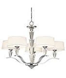 Kichler 42030CH Crystal Persuasion 5 Light Single Tier Chandelier in Chrome