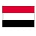 Yemen Flag with Pole Hem