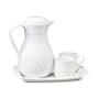 Hormel(R) Swirl Design Carafe Set, White