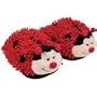 Aromahome Aroma Home Red Ladybug Fuzzy Friends Slippers-One Size Fits All